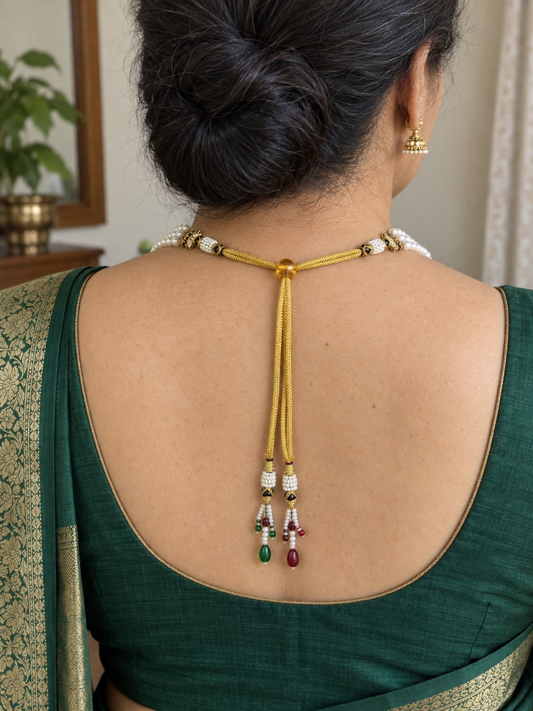 Classic Layered Necklace Set With Choker Adjustable Length