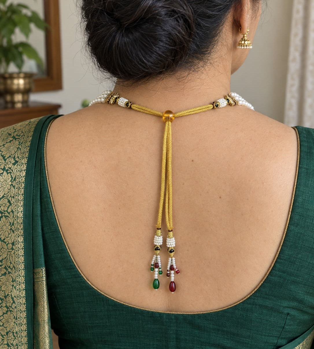 Classic Layered Necklace Set With Choker Adjustable Length