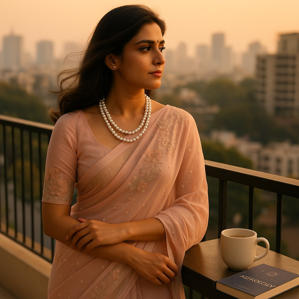 White Pearl Glow Necklace