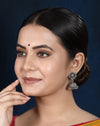 925 Silver Antique Look Star Studs With Hanging Jhumki