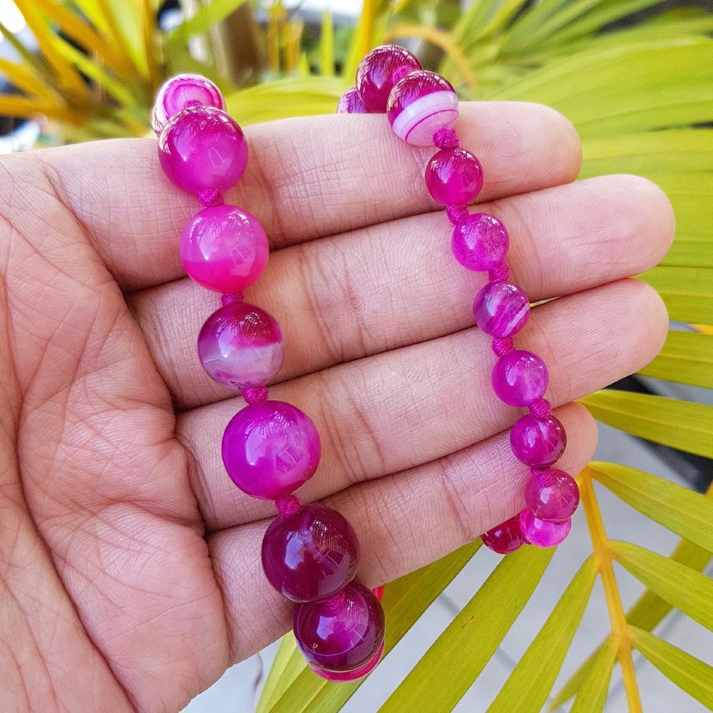 Pink Agate Necklace