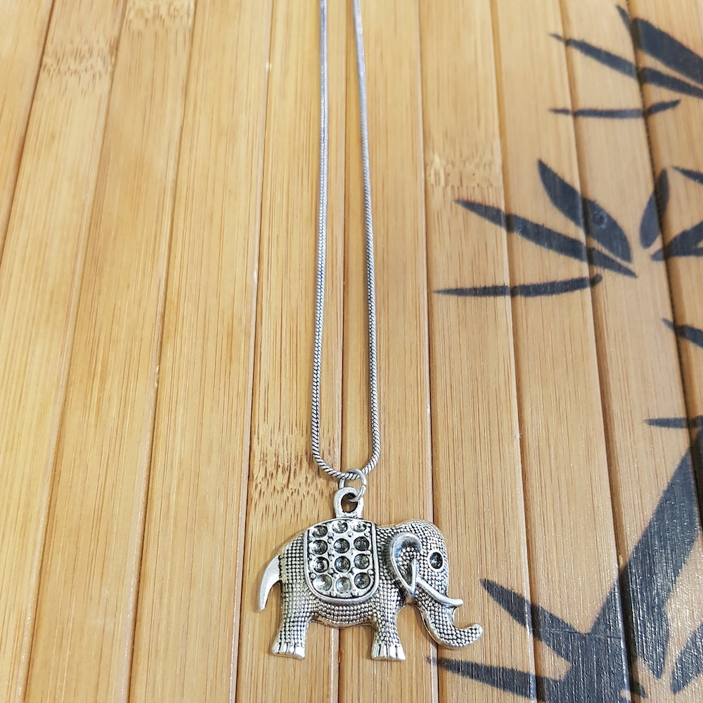 Imeora Elephant Pendant With 20 inch Chain