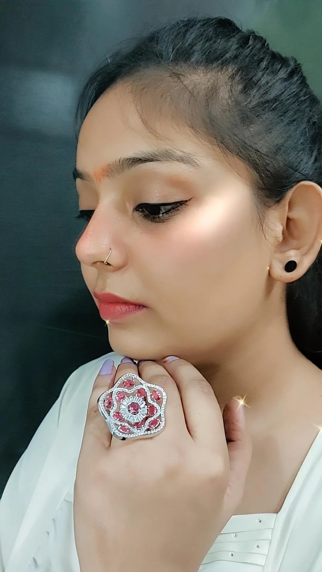 Josephine Cocktail Adjustable Ring