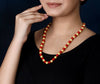 Imeora Golden Red 8mm Shell Pearl Necklace