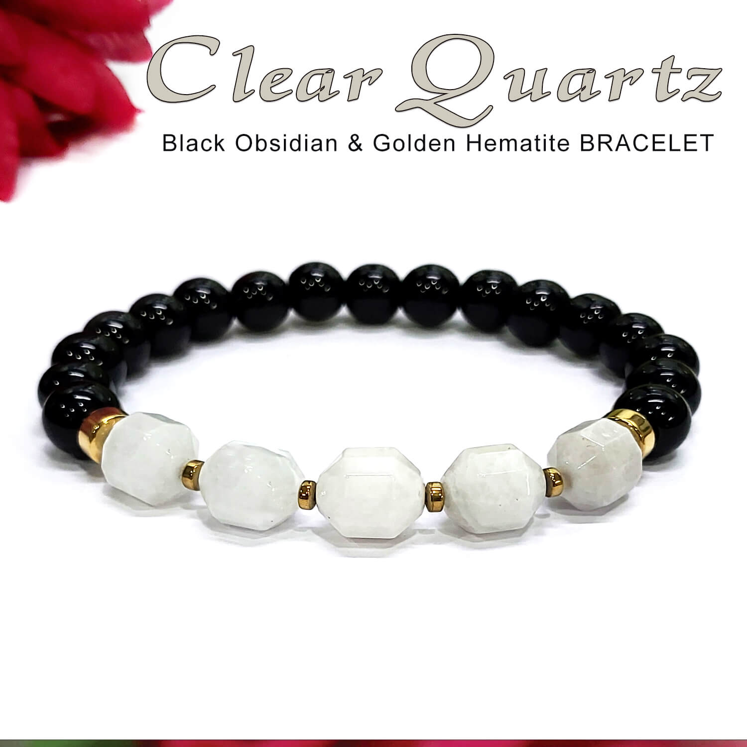 Triple Protection Bracelet - For Protection - Bring Luck And Prosperity -  Hematite - Black Obsidian - Tiger Eye - Stone Bracelets - Walmart.com