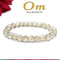 Om Onyx 8mm Stone Bracelet