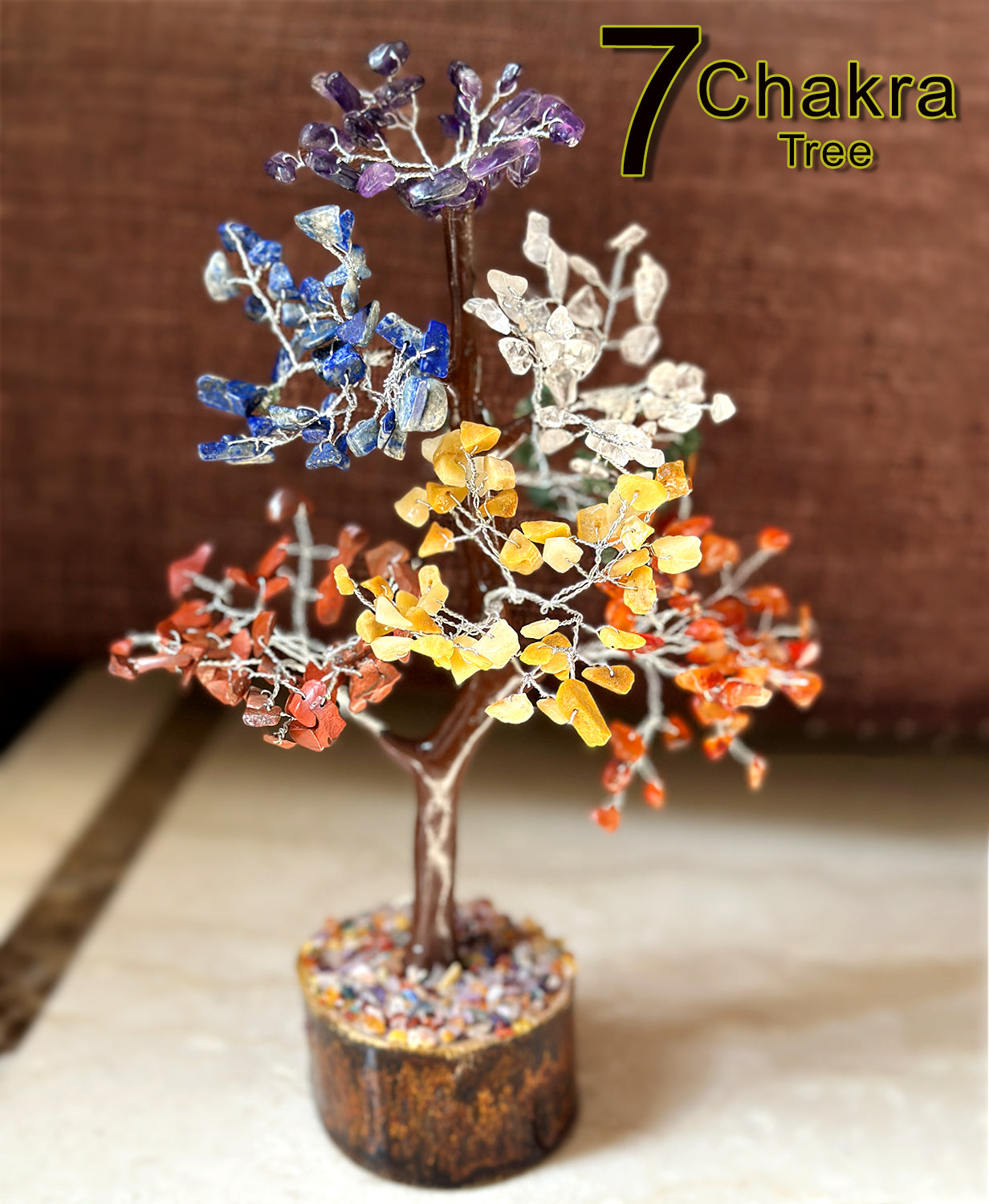 7 Chakra Tree - Natural Stones