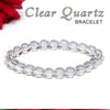 Certified Clear Quartz 8mm Natural Stone Bracelet