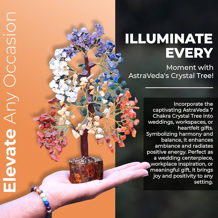 7 Chakra Tree - Natural Stones