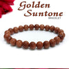 Certified Golden Sunstone 8mm Natural Stone Bracelet