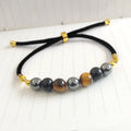Triple Protection Bracelet - 8mm with Natural Stones