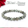 Certified Kiwi 8mm Natural Stone Bracelet