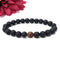 Certified Lava Natural Stone 8mm Bracelet With Mahogany
