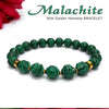 Malachite With Golden Hematite Natural Stone Bracelet