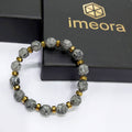 Map Stone With Golden Hematite Natural Stone Bracelet