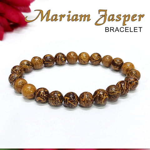 Certified Mariam Jasper 8mm Natural Stone Bracelet