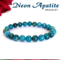 Certified Neon Apatite 8mm Natural Stone Bracelet