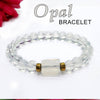Opal Tumble Natural Stone Bracelet With Golden Hematite