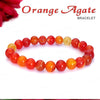 Orange Agate 8mm Bracelet
