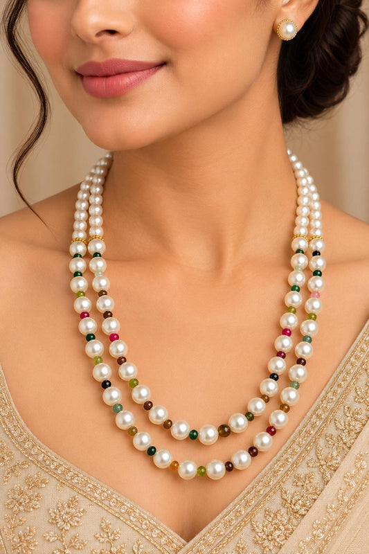 Navrangi Pearl Harmony Necklace