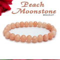 Peach Moonstone 8mm Natural Stone Bracelet