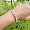 Certified Pink Llanite 8mm Natural Stone Bracelet
