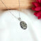 Premium Pyrite Oval Shape Natural Stone Pendant With Chain