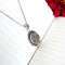 Premium Pyrite Oval Shape Natural Stone Pendant With Chain