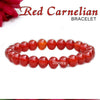 Certified Red Carnelian 8mm Natural Stone Bracelet