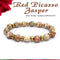 Red Picasso Jasper With Golden Hematite Natural Stone Bracelet