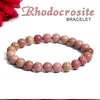Certified Rhodochrosite 8mmNatural Stone Bracelet