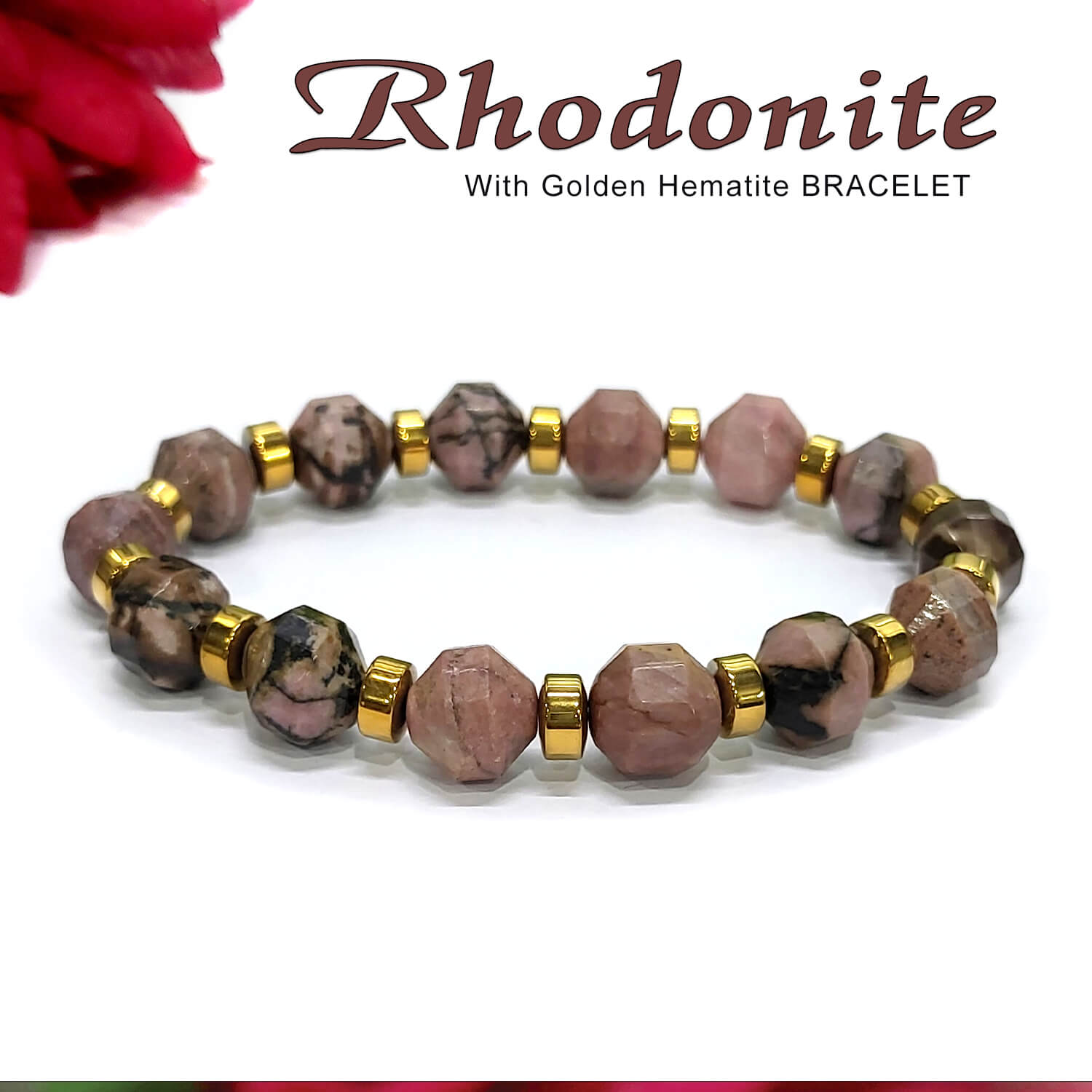 In My Heart | Pink Rhodonite Diffuser Bracelet Set – The Austin Bracelet  Company