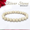 Certified River Stone 8mm Natural Stone Bracelet