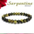 Certified Serpentine 8mm Natural Stone Bracelet