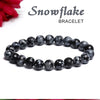 Certified Snowflake 8mm Natural Stone Bracelet