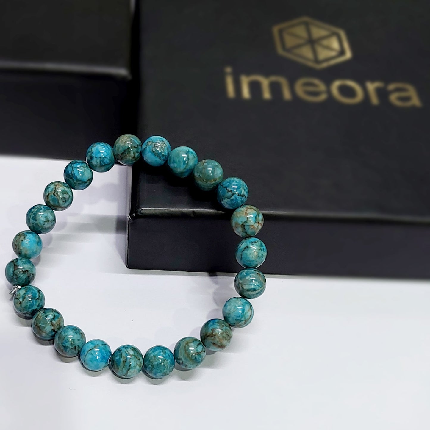 South African Turquoise 8mm Natural Stone Bracelet