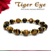 Tiger Eye With Golden Hematite Natural Stone Bracelet