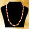 Imeora White Golden Red 8mm Shell Pearl Necklace