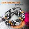 Certified Defender Trio - Triple Protection Bracelet Double Layer