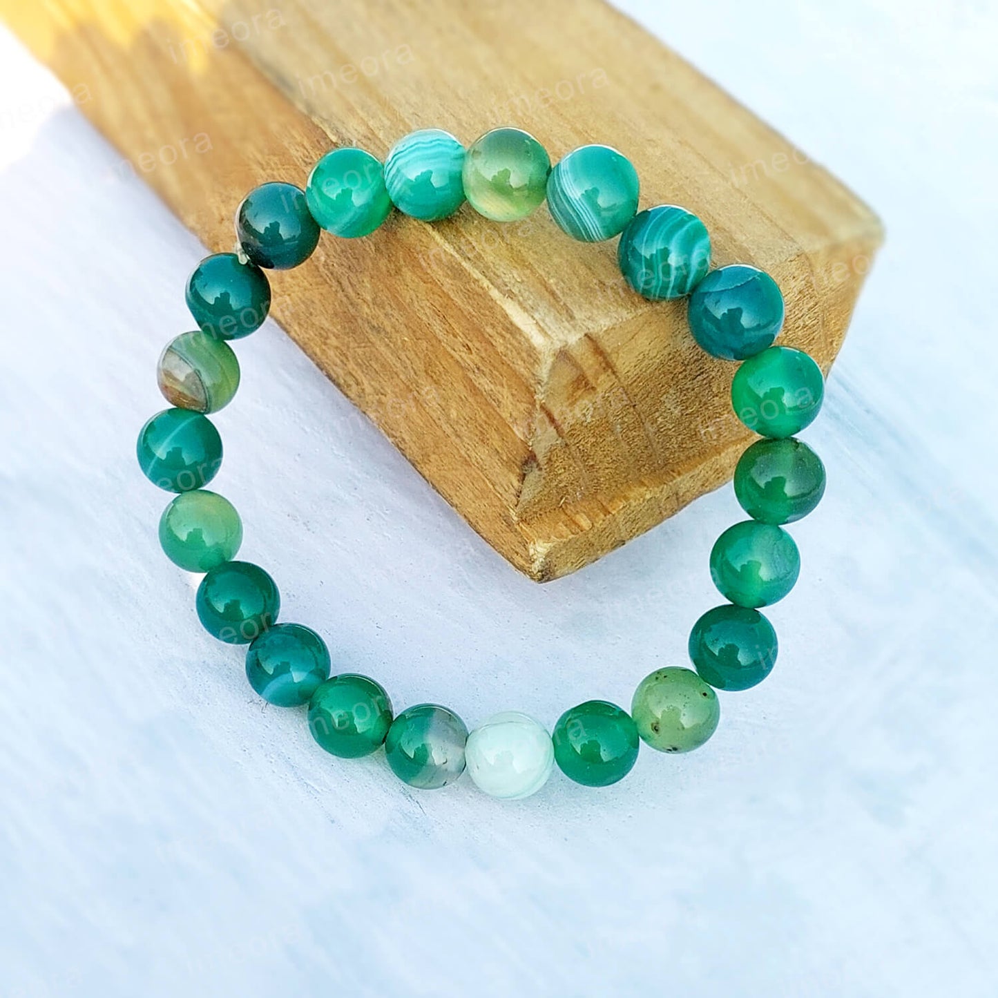 Green Agate 8mm Bracelet