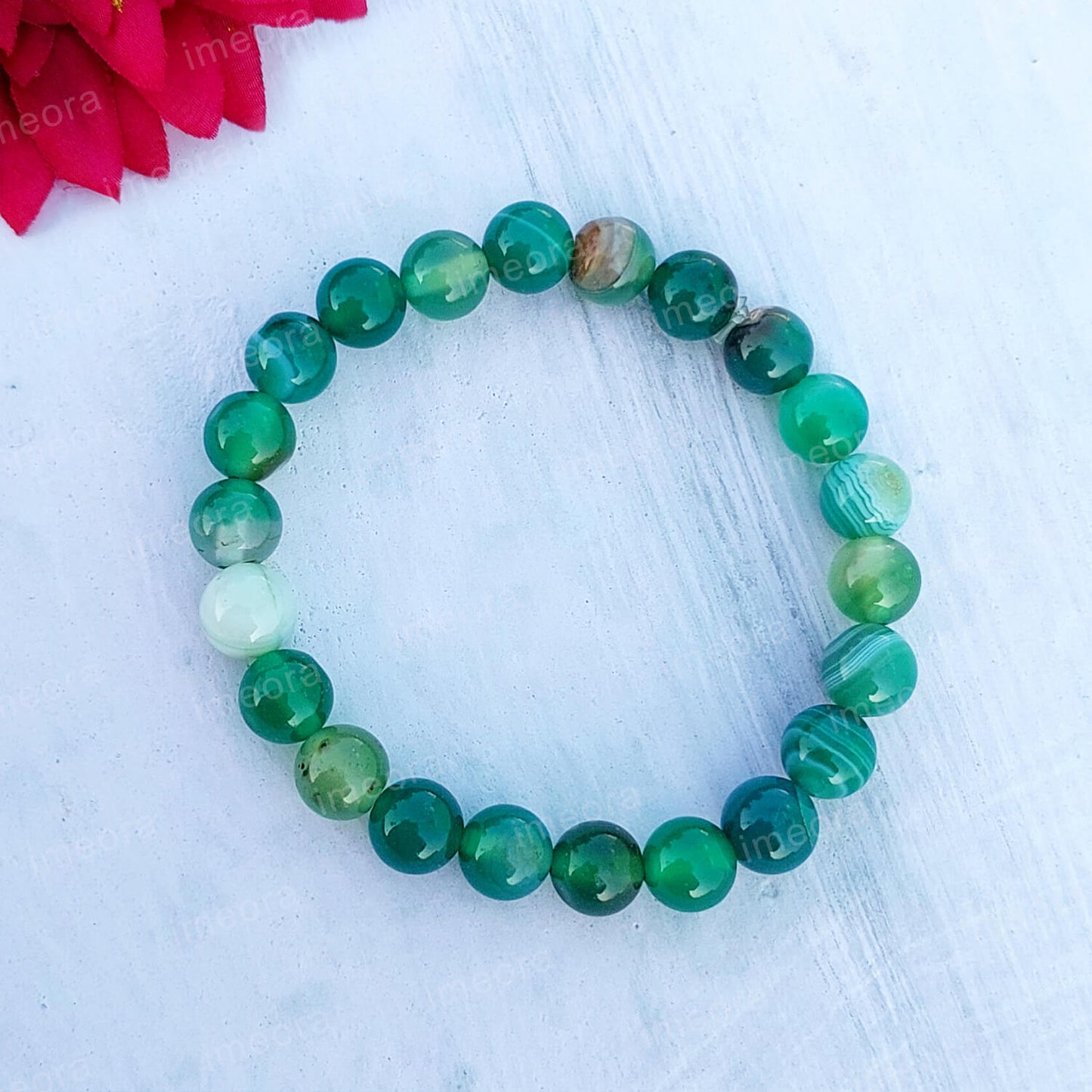 Green Agate 8mm Bracelet