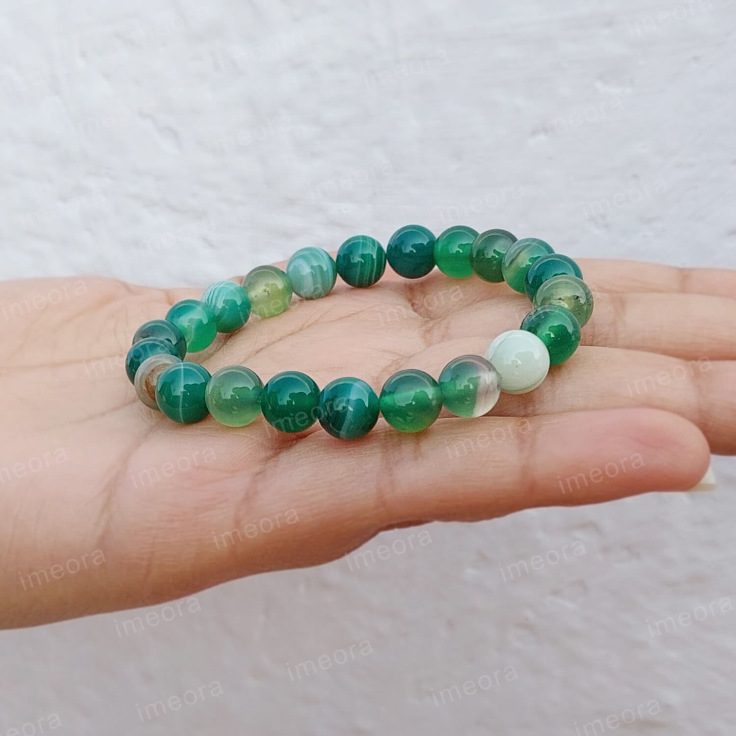 Green Agate 8mm Bracelet