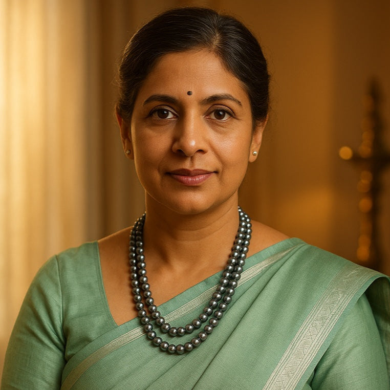 Midnight Pearl Glow Necklace