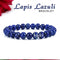 Certified Lapis Lazuli 8mm Natural Stone Bracelet