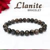 Certified Llanite 8mm Natural Stone Bracelet