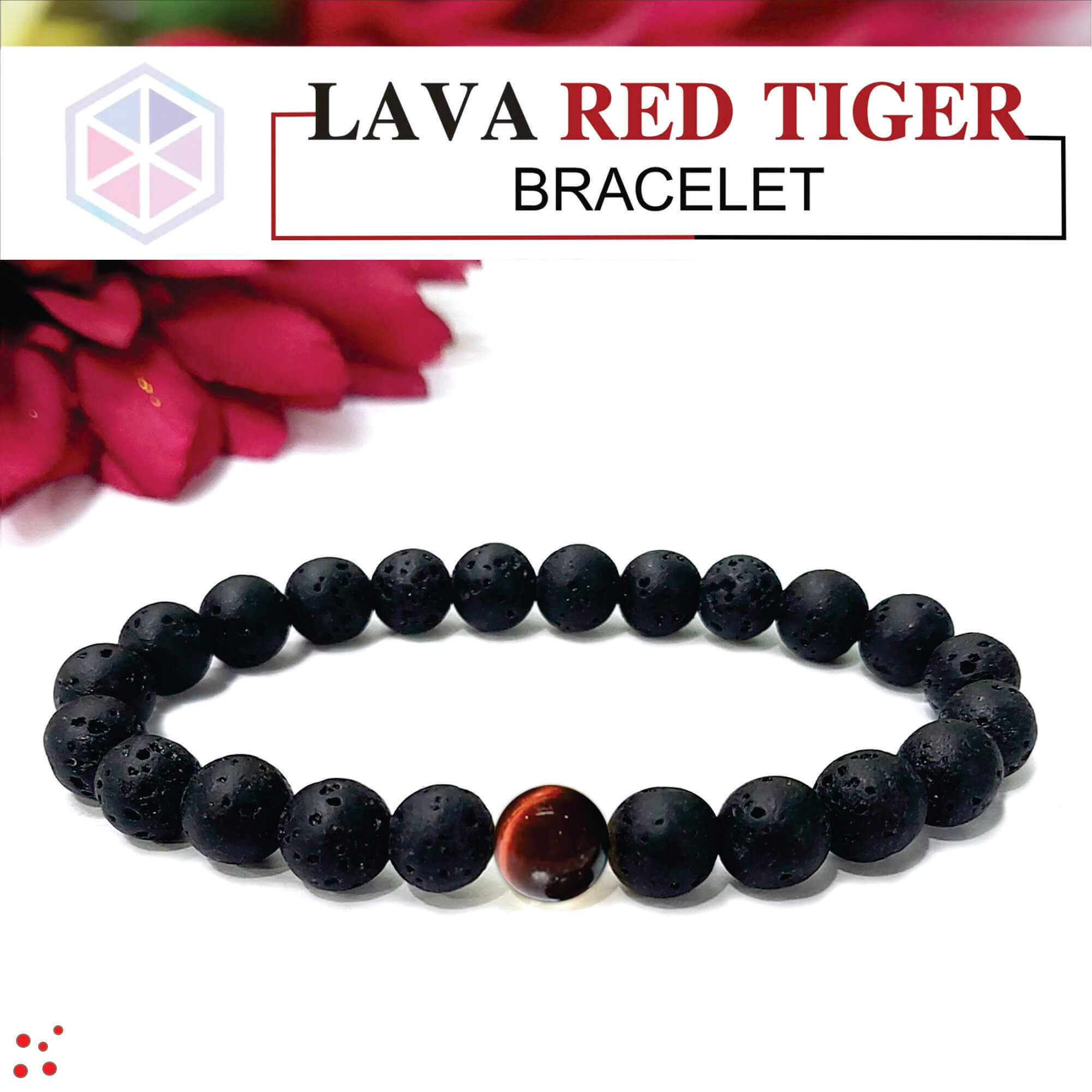 Buy Marka Jewelry 7 Chakra Lava Stone Love 7 Chakra Bracelet for Men, Women  (Black) at Amazon.in