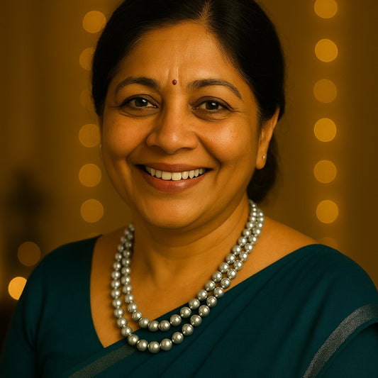 Silver Pearl Glow Necklace