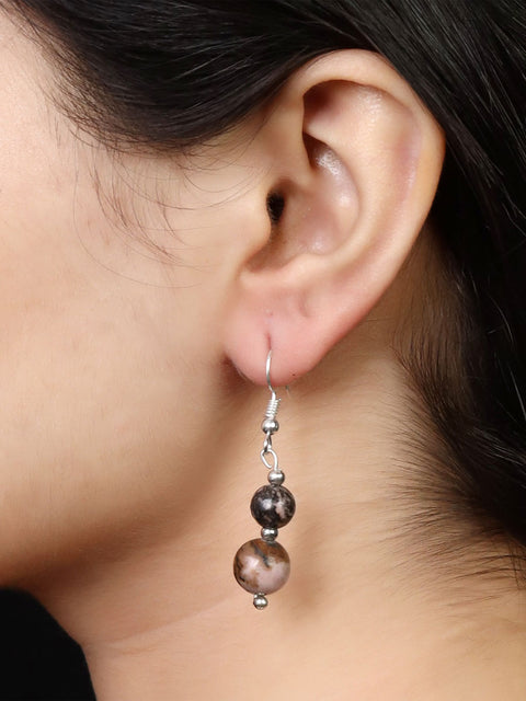 Imeora Rhodonite Natural Stone Earrings