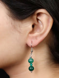 Green Agate Earring