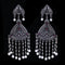 925 Silver Handmade Earring With Ruby Color Stone and Fresh Water Pearls Hanging